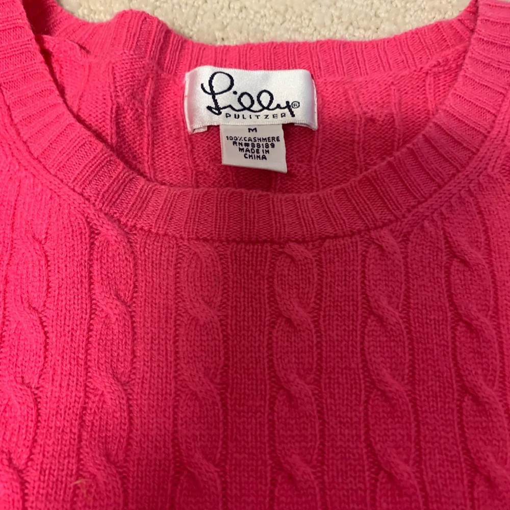 Lilly Pulitzer cashmere short sleeves sweater